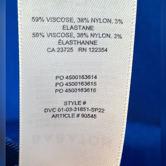 Aritzia Babaton Post Jersey Knit Crew Neck Top Small Cerulean Blue - Picture 7 of 7